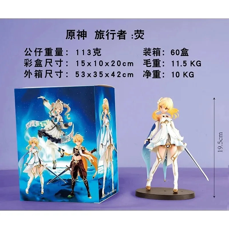 Lumine, Barbara & Aether Figure – Genshin Impact | 20cm PVC Collectible