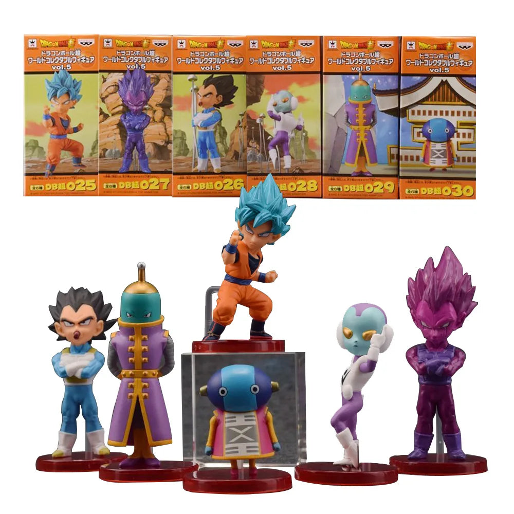 Dragon Ball Super WCF Vol.5 Figure Set – Goku, Vegeta, Zen'ō & More | 6-Piece 10cm