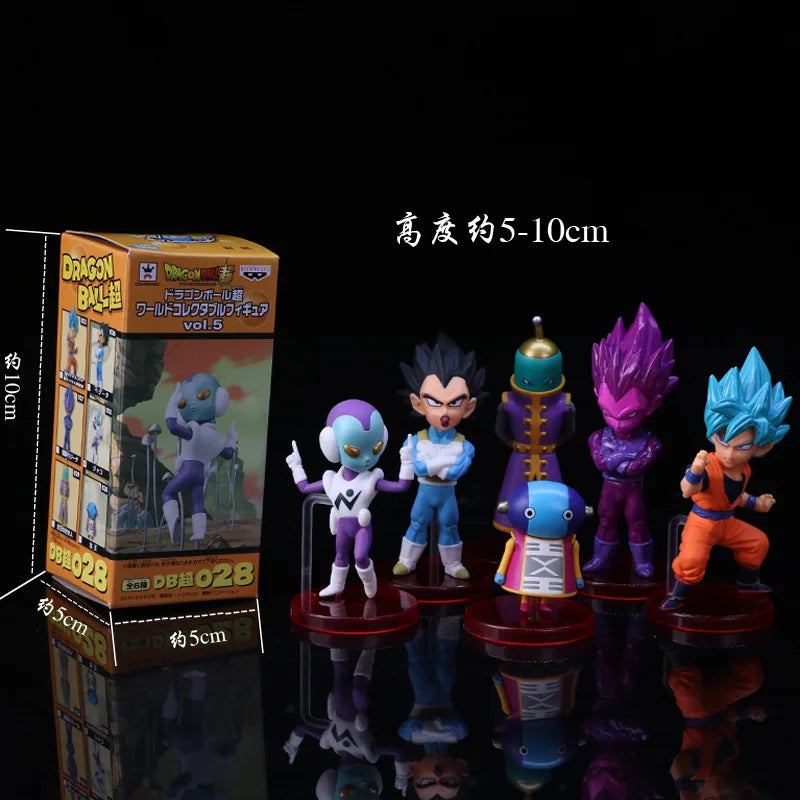 Dragon Ball Super WCF Vol.5 Figure Set – Goku, Vegeta, Zen'ō & More | 6-Piece 10cm