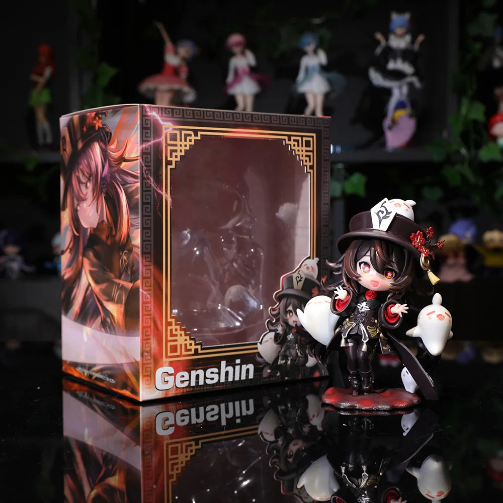 Hu Tao Q Version Figure | 16CM Genshin Impact Cute Chibi Collectible