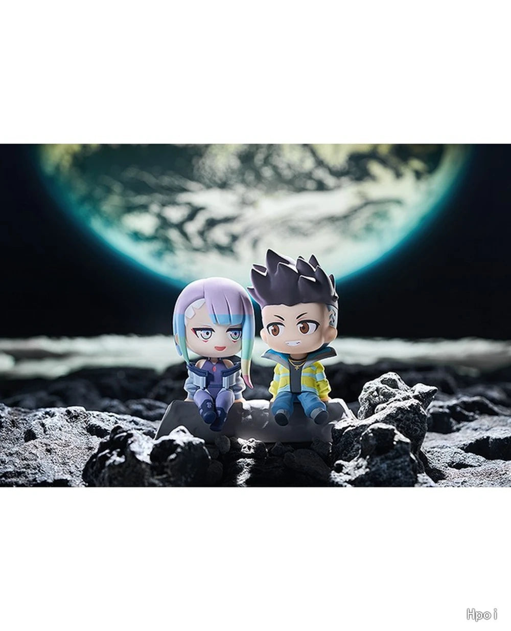 David & Lucy 'To The Moon' Figure Set – Cyberpunk: Edgerunners | 8cm Sitting Duo