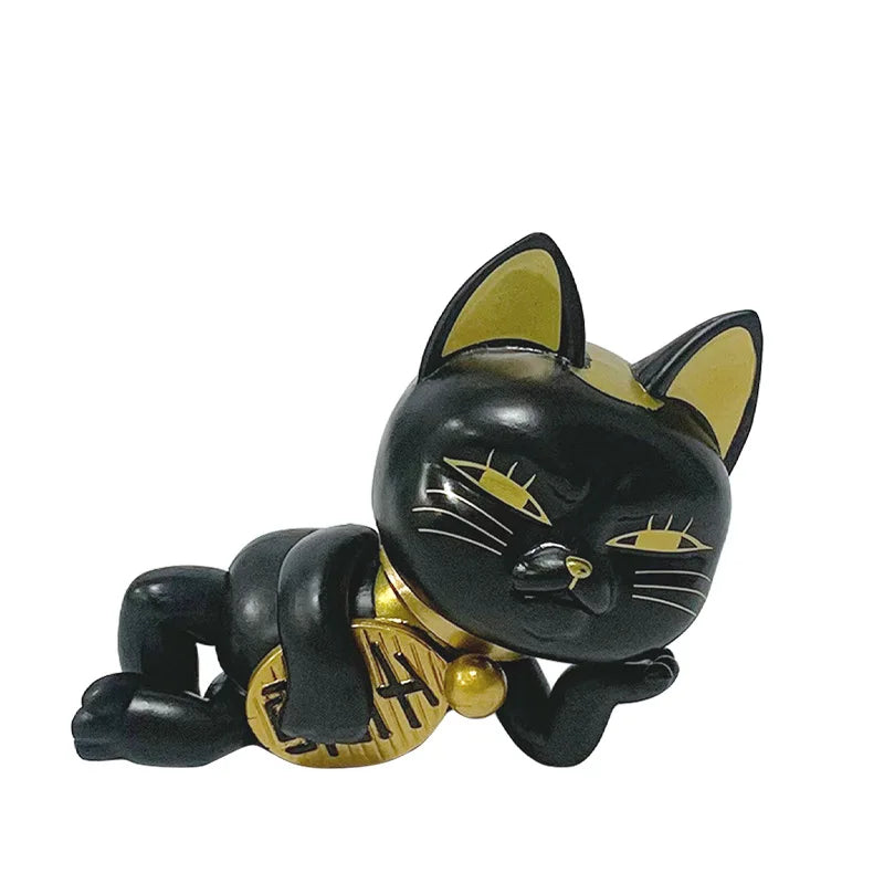 Dandadan Turbo Granny Lucky Cat Figure | 7.5CM Desktop & Car Ornament Tea Pet