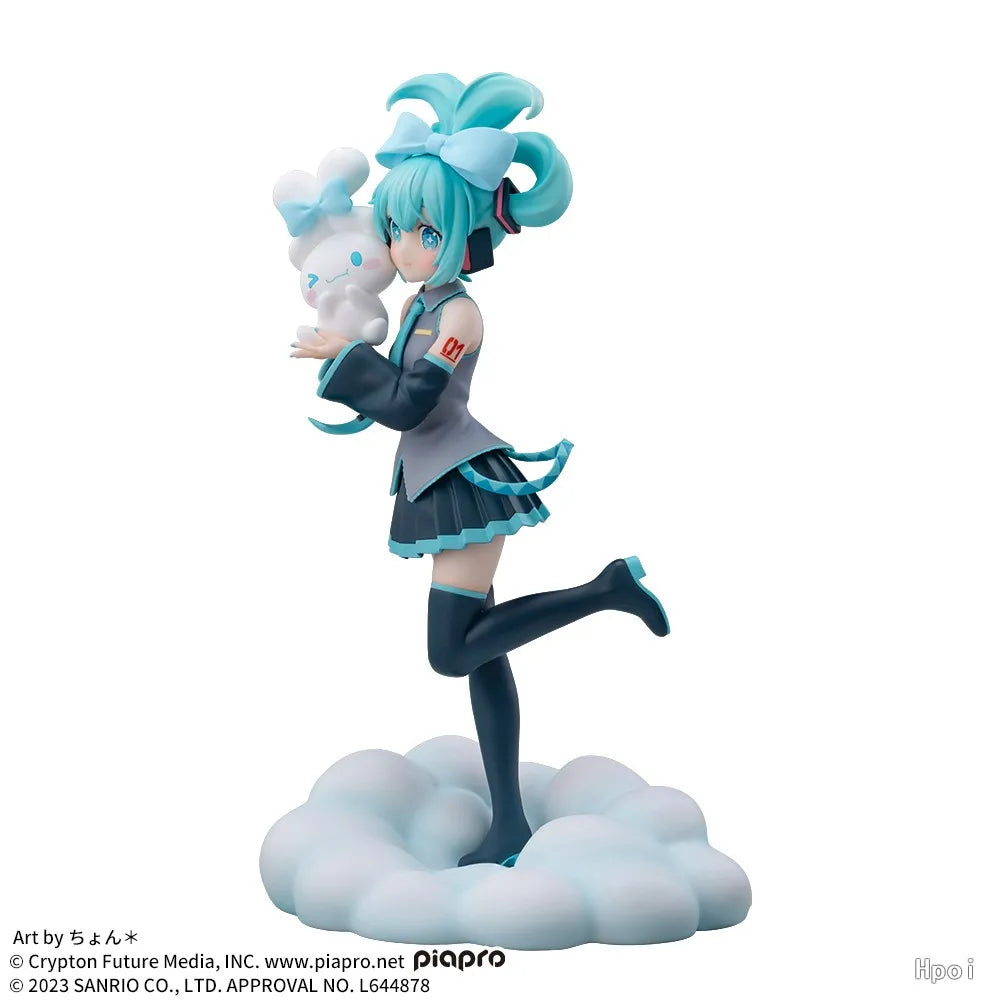 Hatsune Miku x Cinnamoroll Collab Figure | 17CM Kawaii Anime Collectible