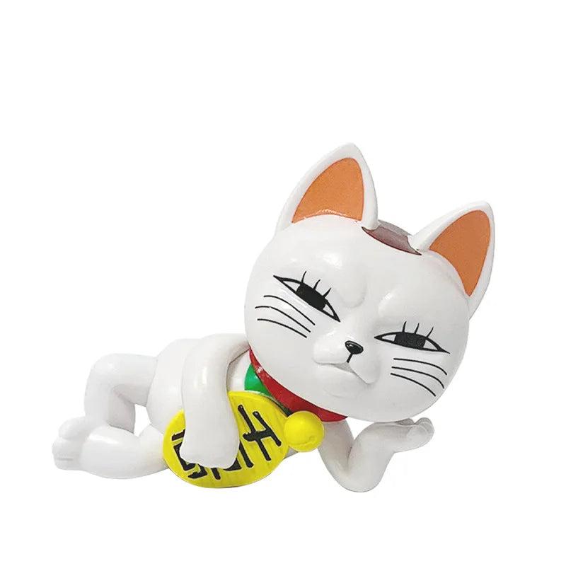 Dandadan Turbo Granny Lucky Cat Figure | 7.5CM Desktop & Car Ornament Tea Pet