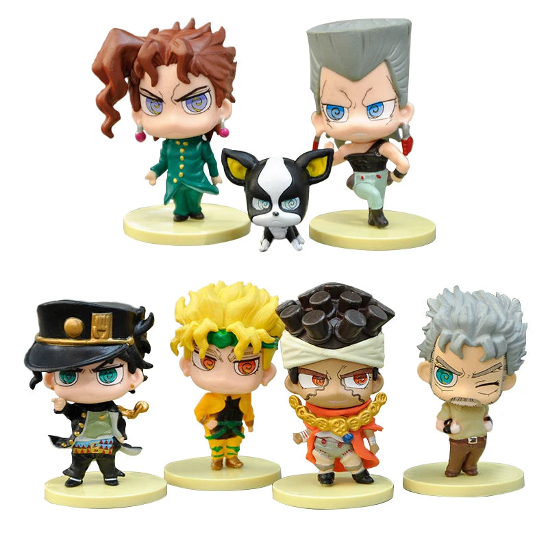 JoJo's Bizarre Adventure 5-Figure Set | Jotaro, Star Platinum, Iggy, Polnareff & Kakyoin