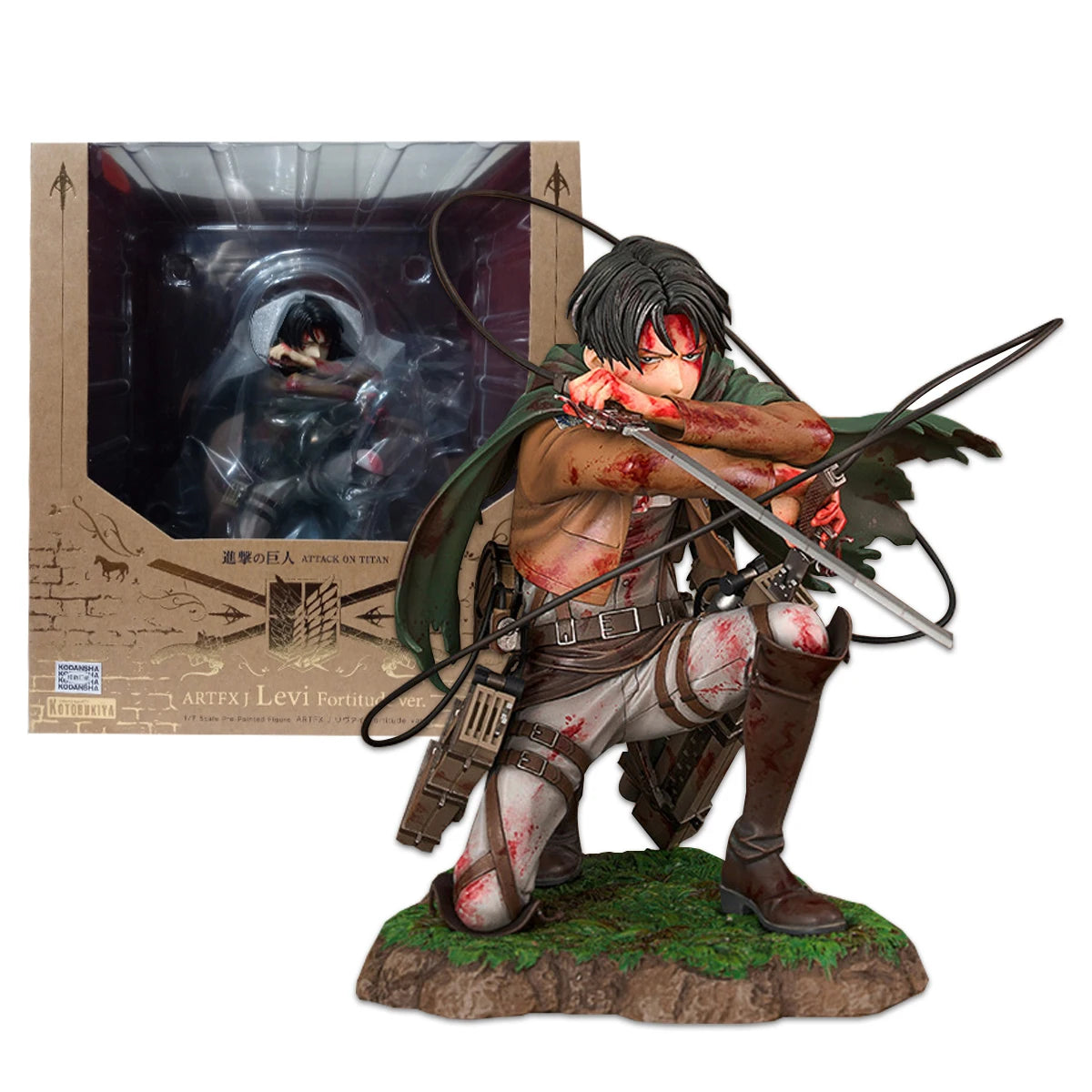Levi Ackerman Bloody Battle Figure – Attack on Titan | 18cm Special Edition PVC