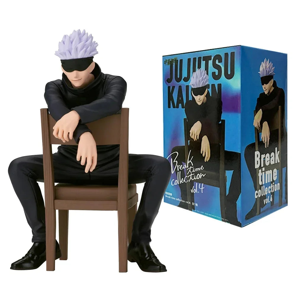 Gojo Satoru Rest Time Figure – Jujutsu Kaisen | 11cm Sitting with Stool