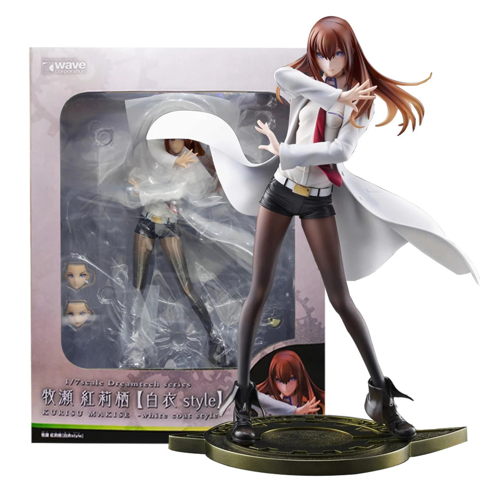 Makise Kurisu Dream Tech 1/7 Scale Figure – Steins;Gate | 22.5cm White Coat PVC