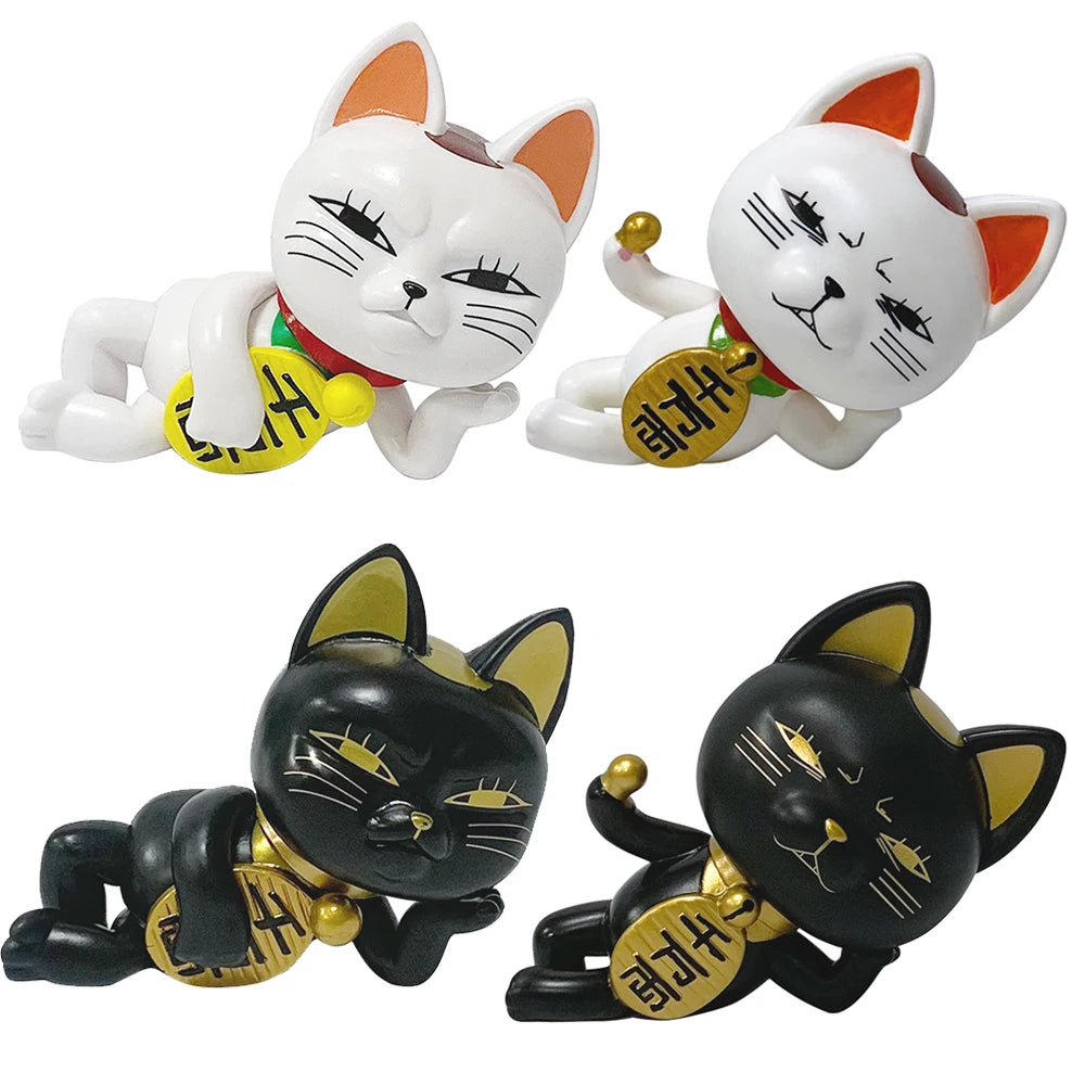 Dandadan Turbo Granny Lucky Cat Figure | 7.5CM Desktop & Car Ornament Tea Pet