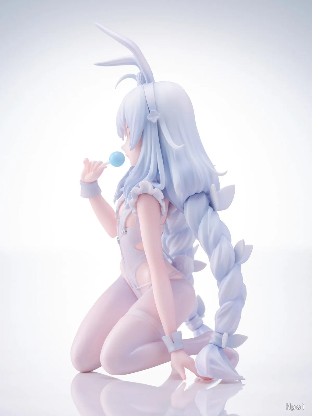 Azur Lane Le Malin Lazy White Rabbit Figure | 20CM Kneeling Dress-Up Collectible