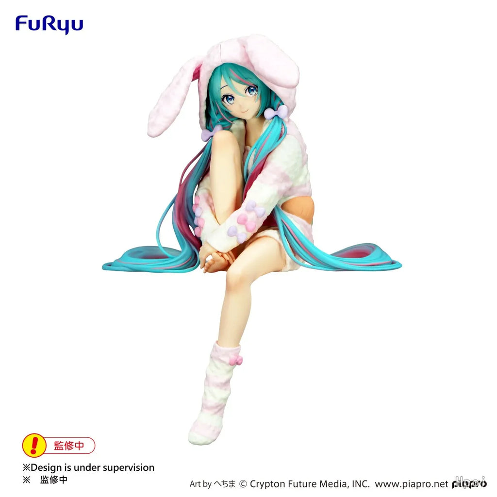 Hatsune Miku Rabbit Ear Pajamas Figure – Noodle Stopper | 15cm PVC