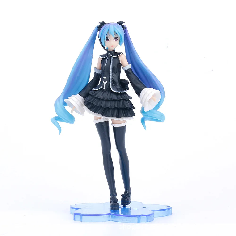 Hatsune Miku Black Dress Lolita Figure – Project DIVA | 17cm PVC Collectible