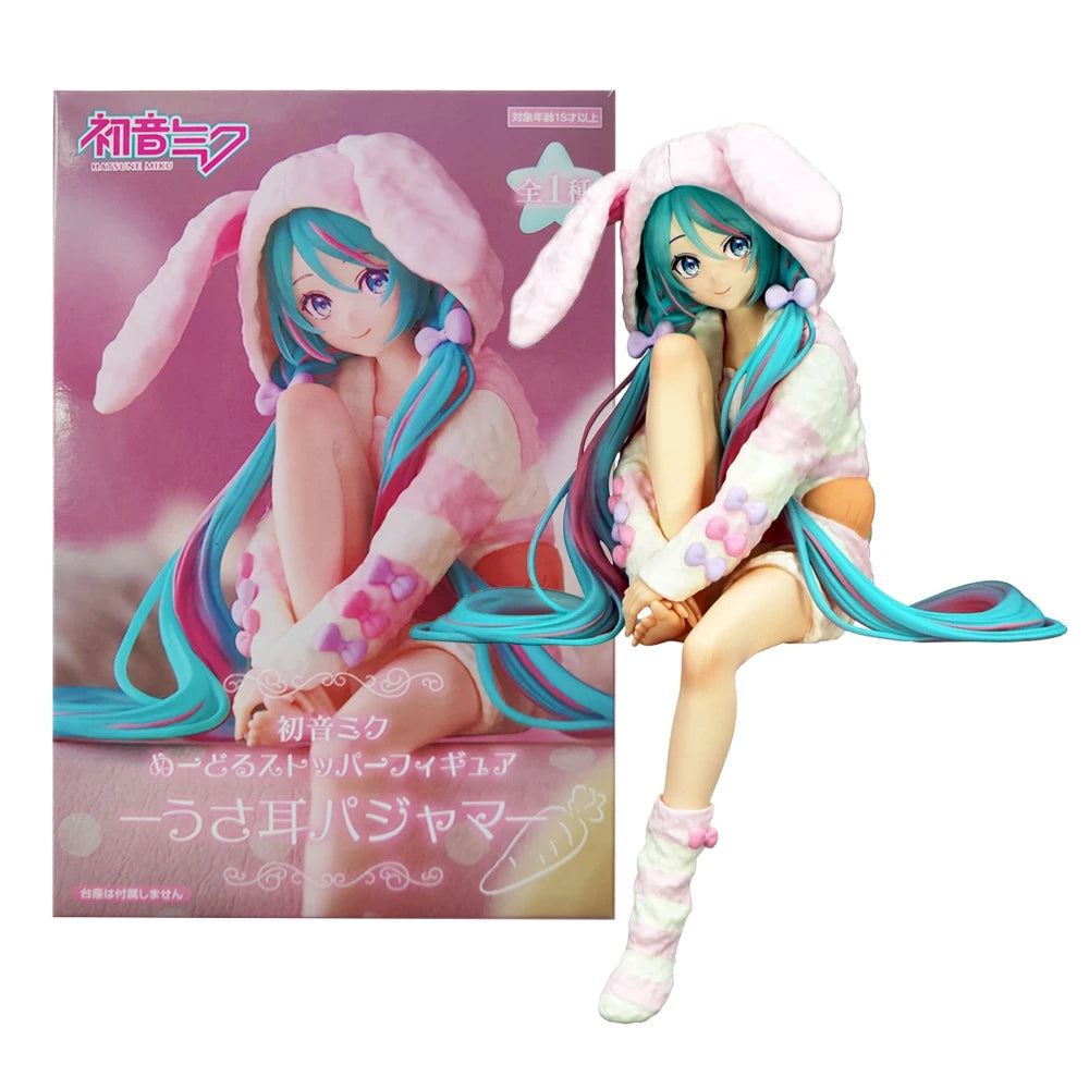 Hatsune Miku Rabbit Ear Pajamas Figure – Noodle Stopper | 15cm PVC
