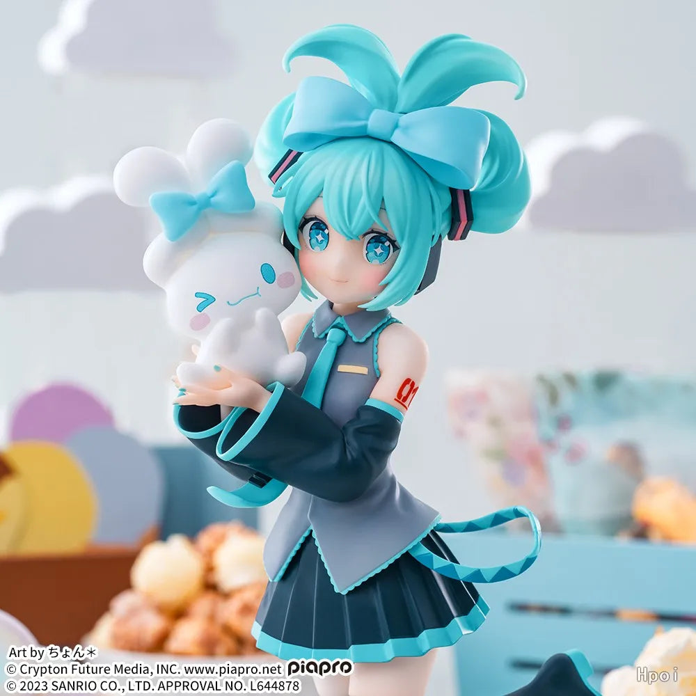Hatsune Miku x Cinnamoroll Collab Figure | 17CM Kawaii Anime Collectible