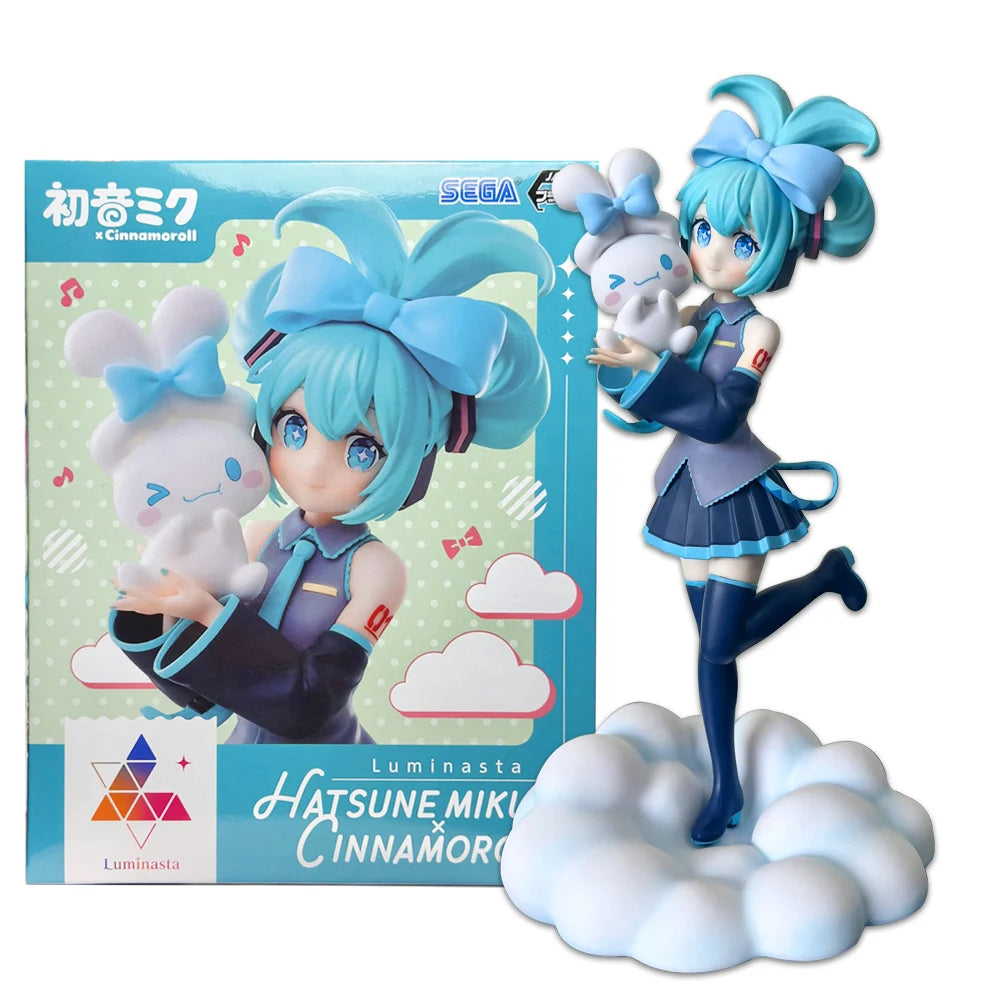 Hatsune Miku x Cinnamoroll Collab Figure | 17CM Kawaii Anime Collectible