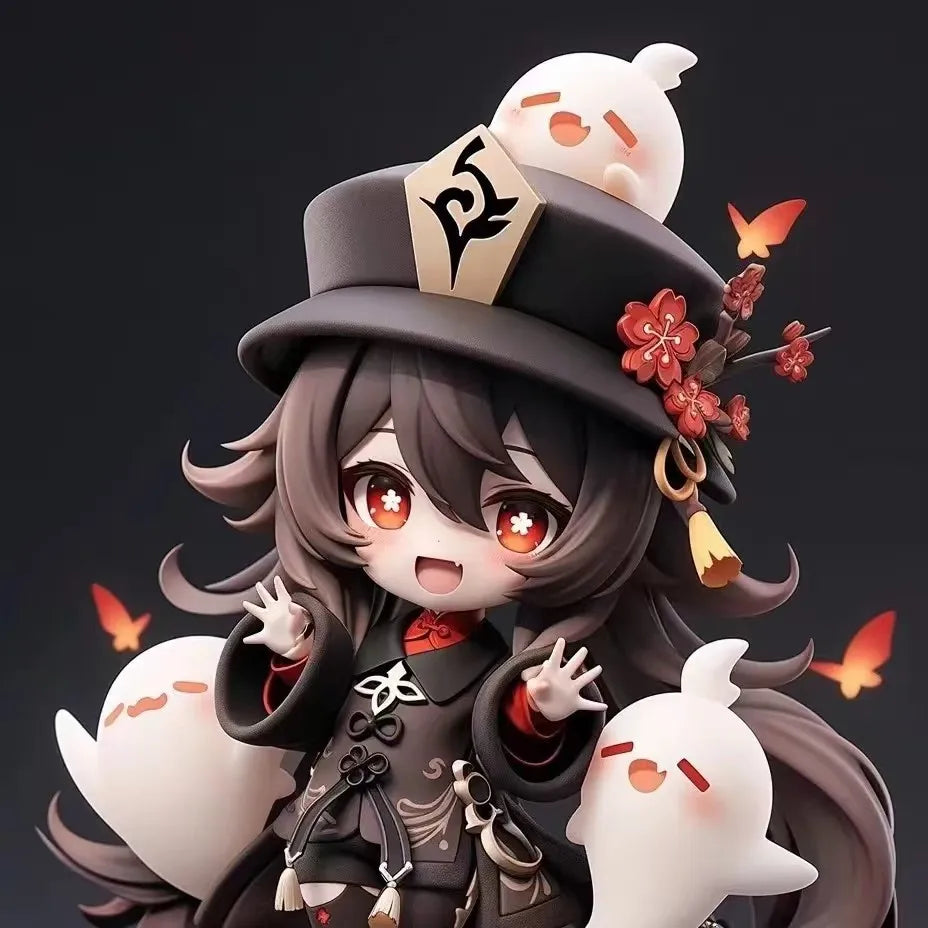 Hu Tao Q Version Figure | 16CM Genshin Impact Cute Chibi Collectible