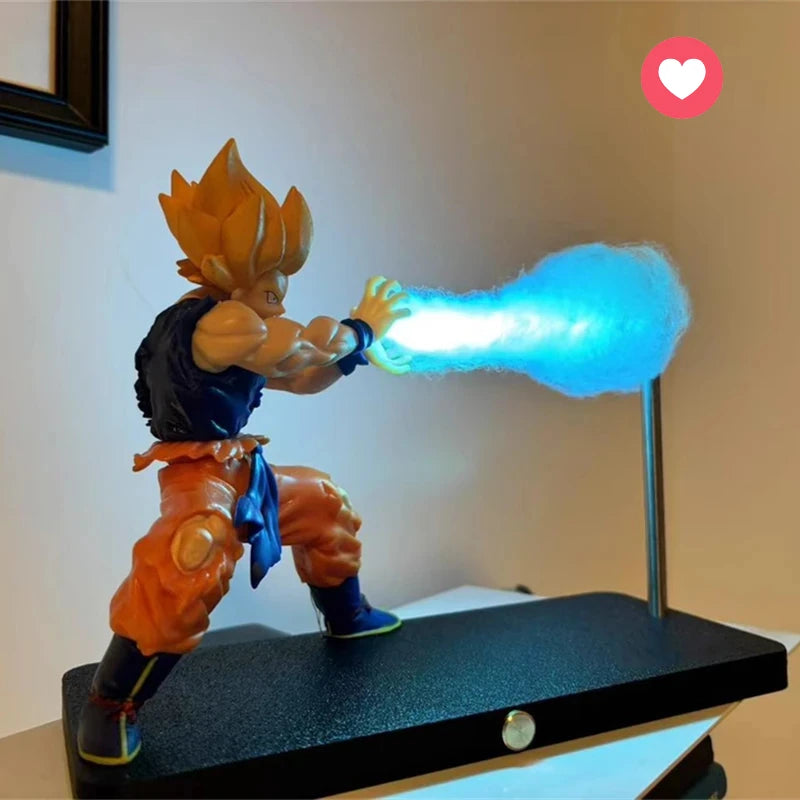 Son Goku Anime Night Lamp Figure – Dragon Ball | 15cm Glowing PVC Desk Light