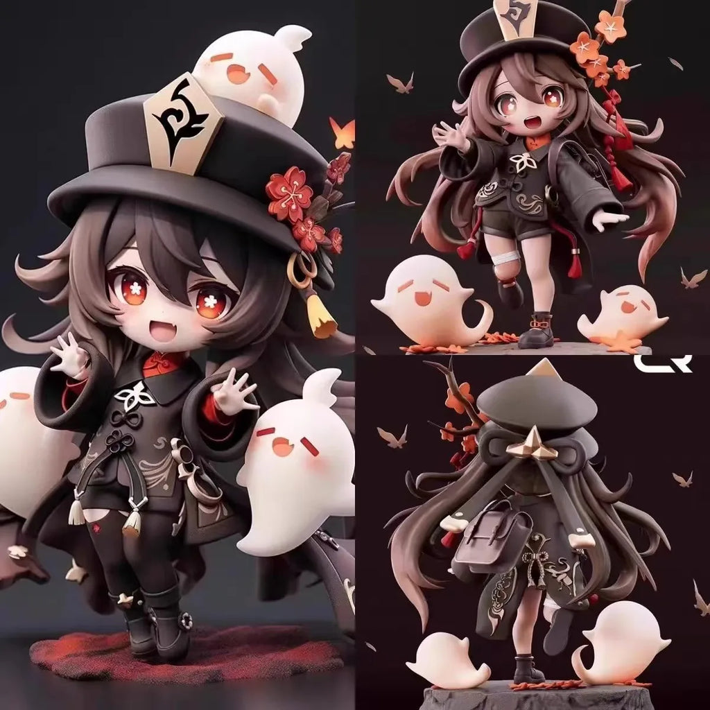 Hu Tao Q Version Figure | 16CM Genshin Impact Cute Chibi Collectible