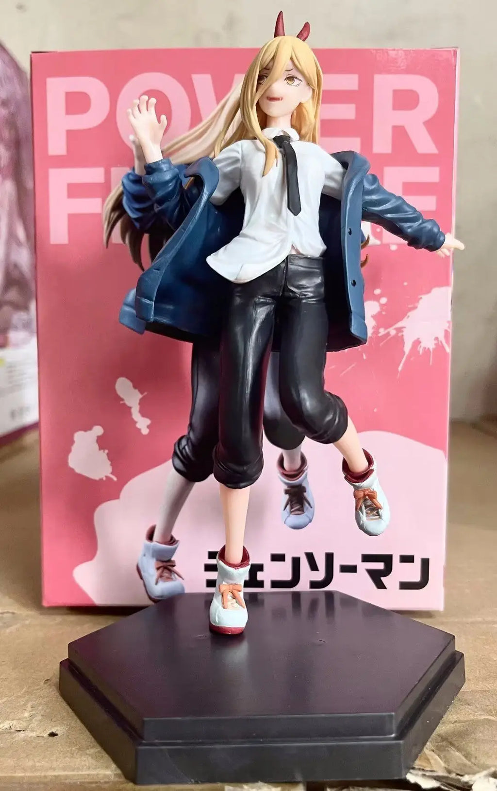 Chainsaw Man Denji, Power & Pochita Scene Figure | 21CM Anime Collectible Set