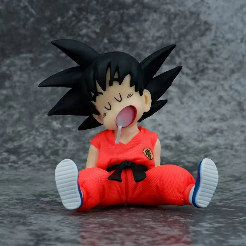 Childhood Goku Sleepy Sitting Figure – Dragon Ball | 10cm Cute PVC